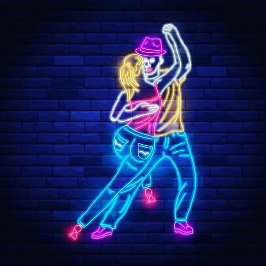 Multicolor Rainbow Pop Neon