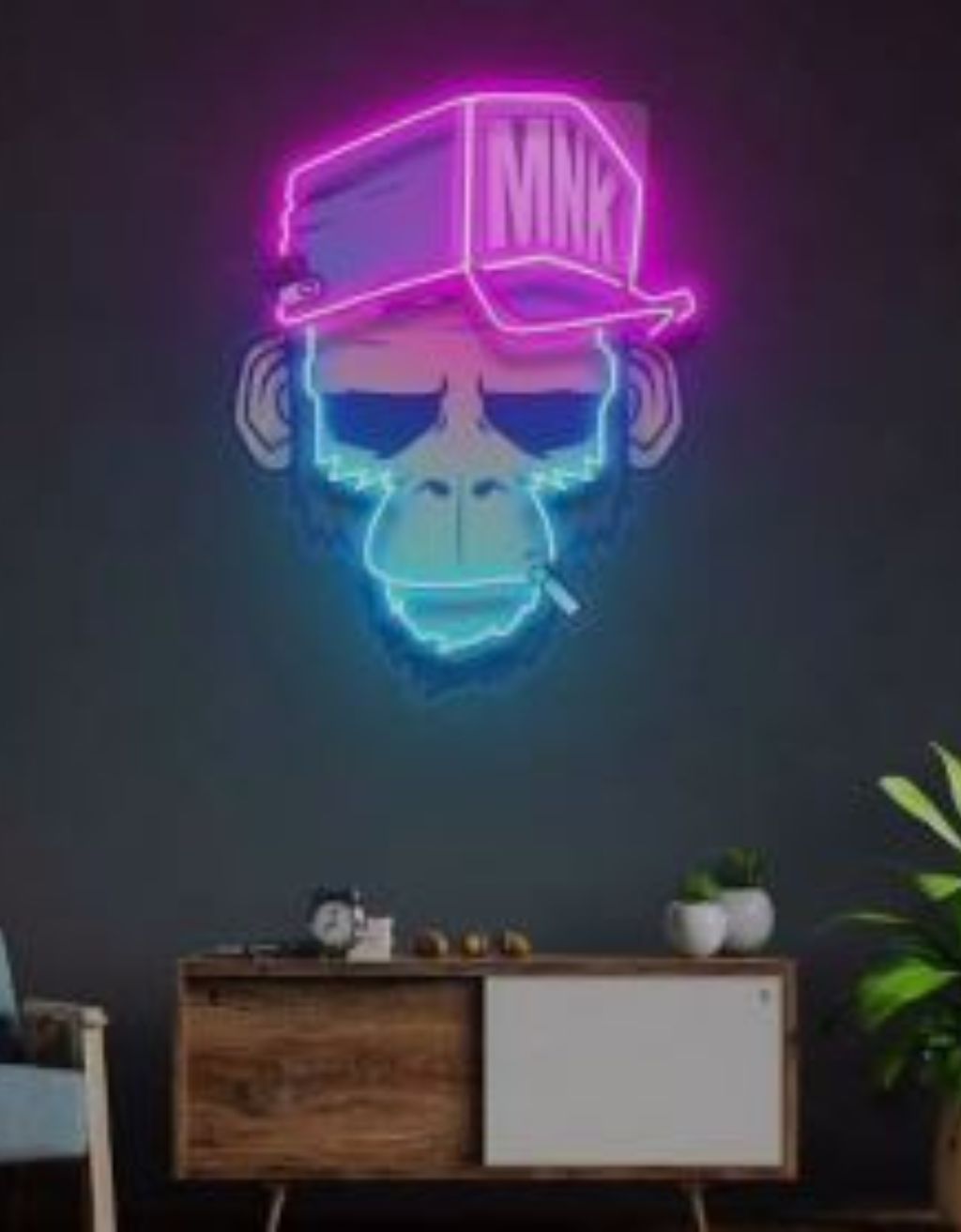Spoiled Monkey Led Neon Acrylic Artwork